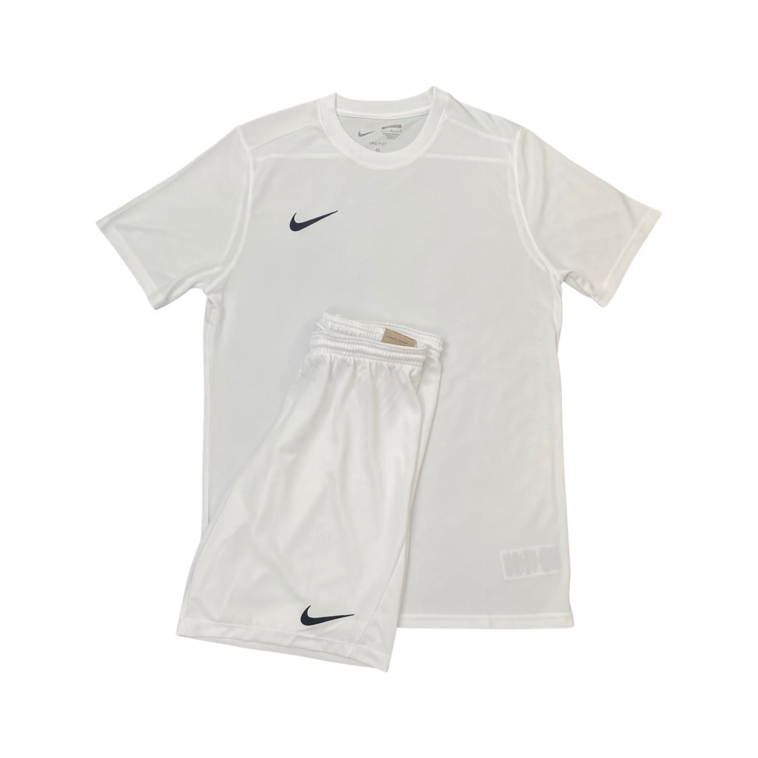 Nike Dri-Fit Short Set In White