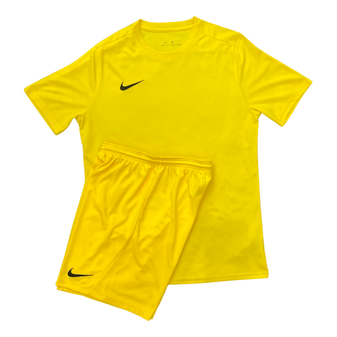 Nike Dri-Fit Short Set In Yellow