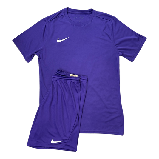 Nike Dri-Fit Short Set In Purple