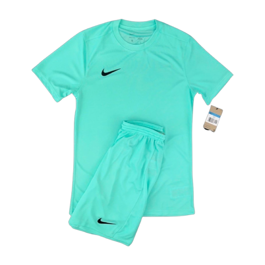 Nike Dri-Fit Short Set In Turquoise